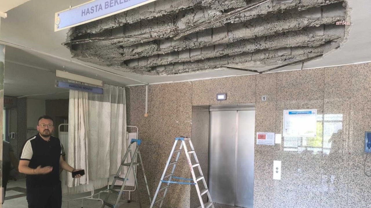 Denizli Devlet Hastanesi'nde Asma Tavan Çöktü: Bina Ölüm Riski Taşıyor
