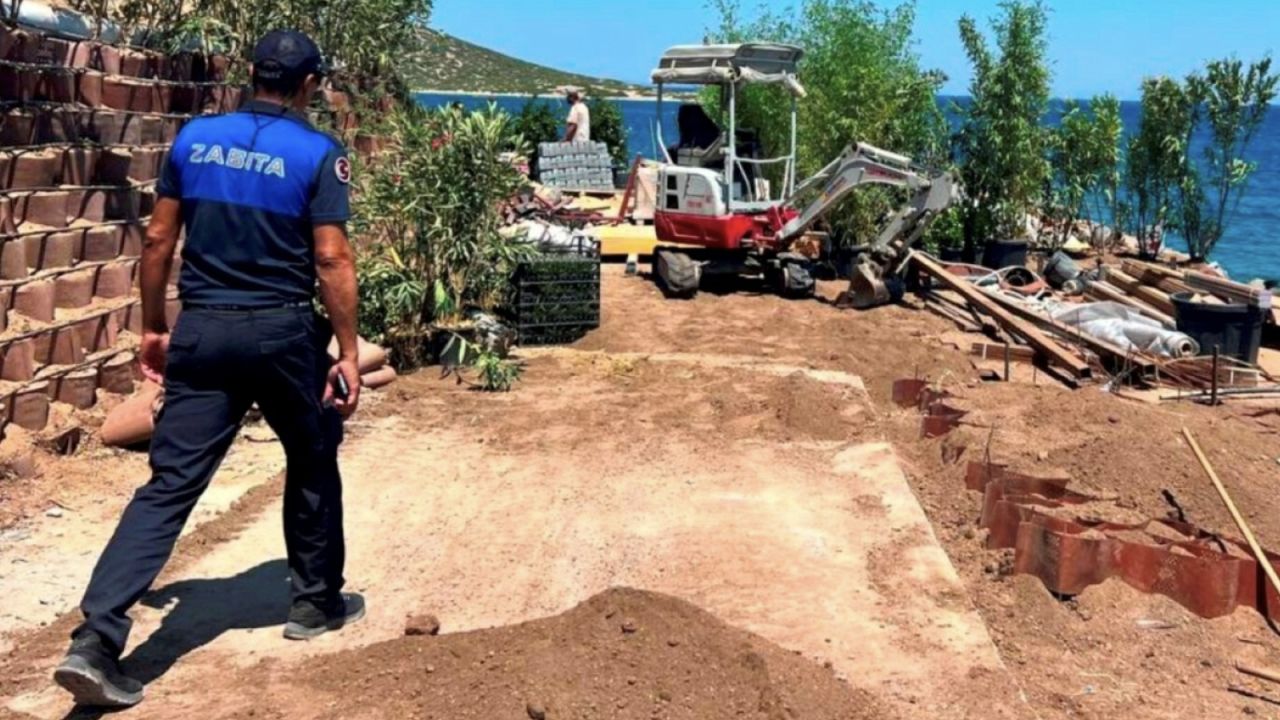 Bodrum Belediyesi'nden İnşaat Yasağına Uymayanlara 10 Milyon Tl Ceza
