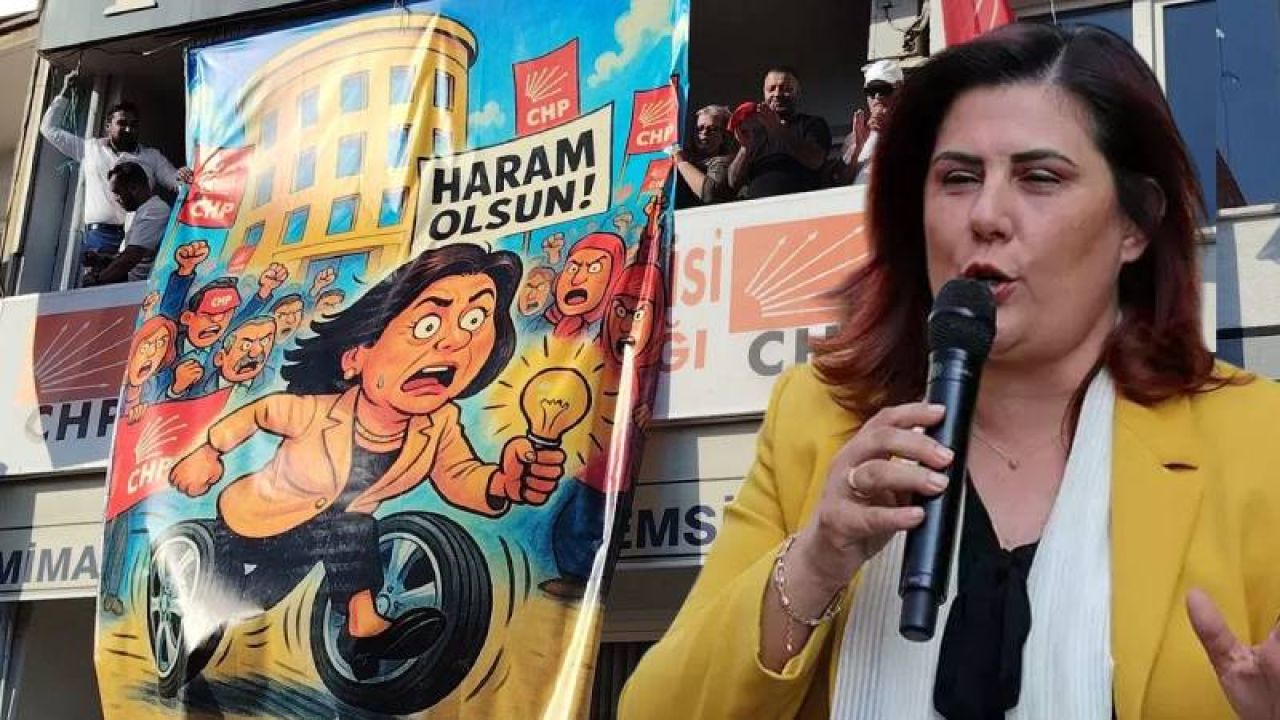 Aydın'da Chp Binasına Çerçioğlu Pankartı: "Haram Olsun"
