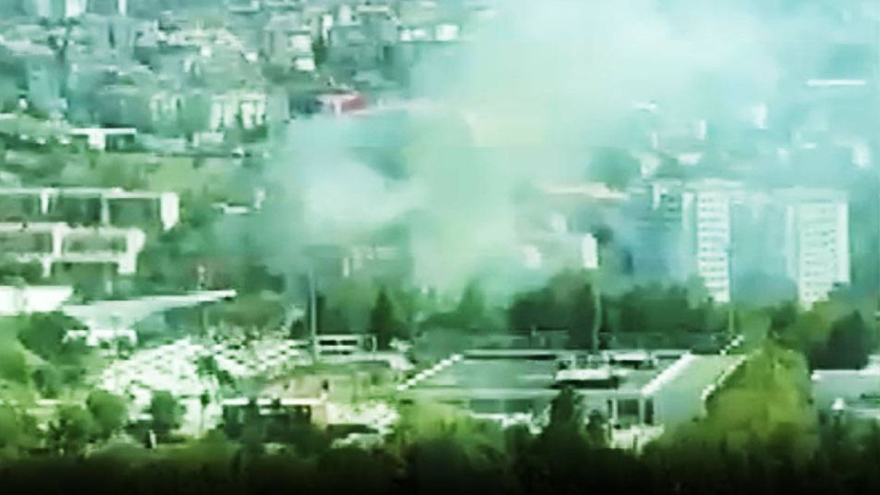 İtü'de Otluk Alanda Yangın
