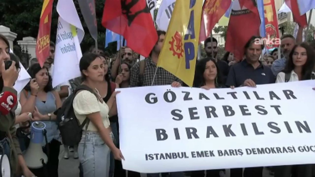 Esp Operasyonuna İstanbul Emek Barış Ve Demokrasi Güçleri'nden Protesto
